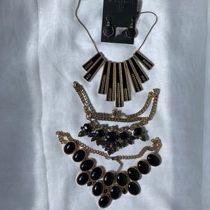 Black and gold jewelry